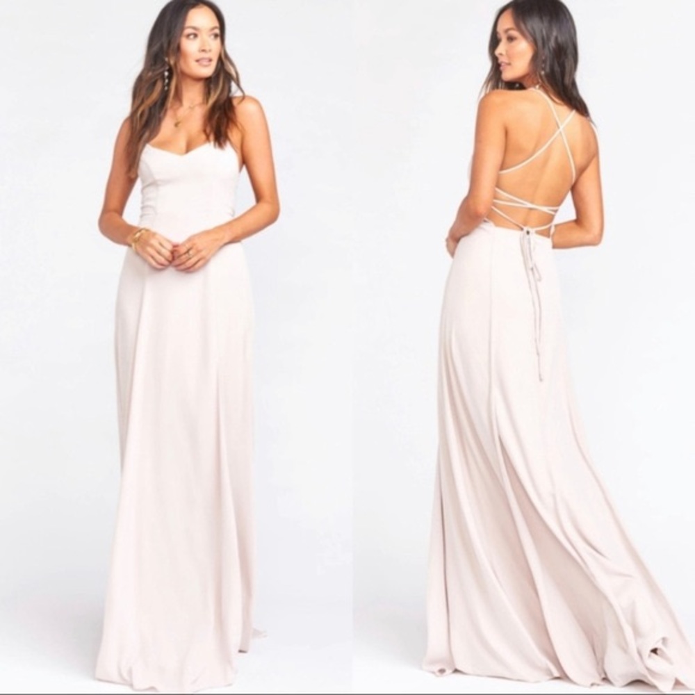 Show Me Your Mumu - Godshaw Goddess Gown Show Me the Ring Crisp bridesmaid dress